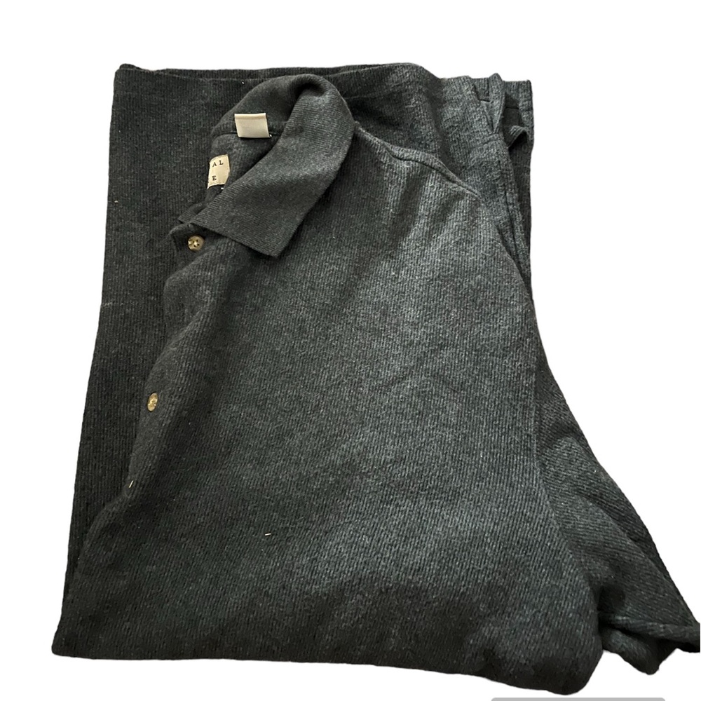 Big and tall, 2XL gray long sleeve casual shirt